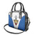 DR Congo Football Custom Shoulder Handbag White Leopard Skin Pattern - Wonder Print Shop