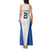 DR Congo Football Custom Tank Maxi Dress White Leopard Skin Pattern - Wonder Print Shop