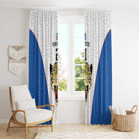 DR Congo Football Custom Window Curtain White Leopard Skin Pattern - Wonder Print Shop