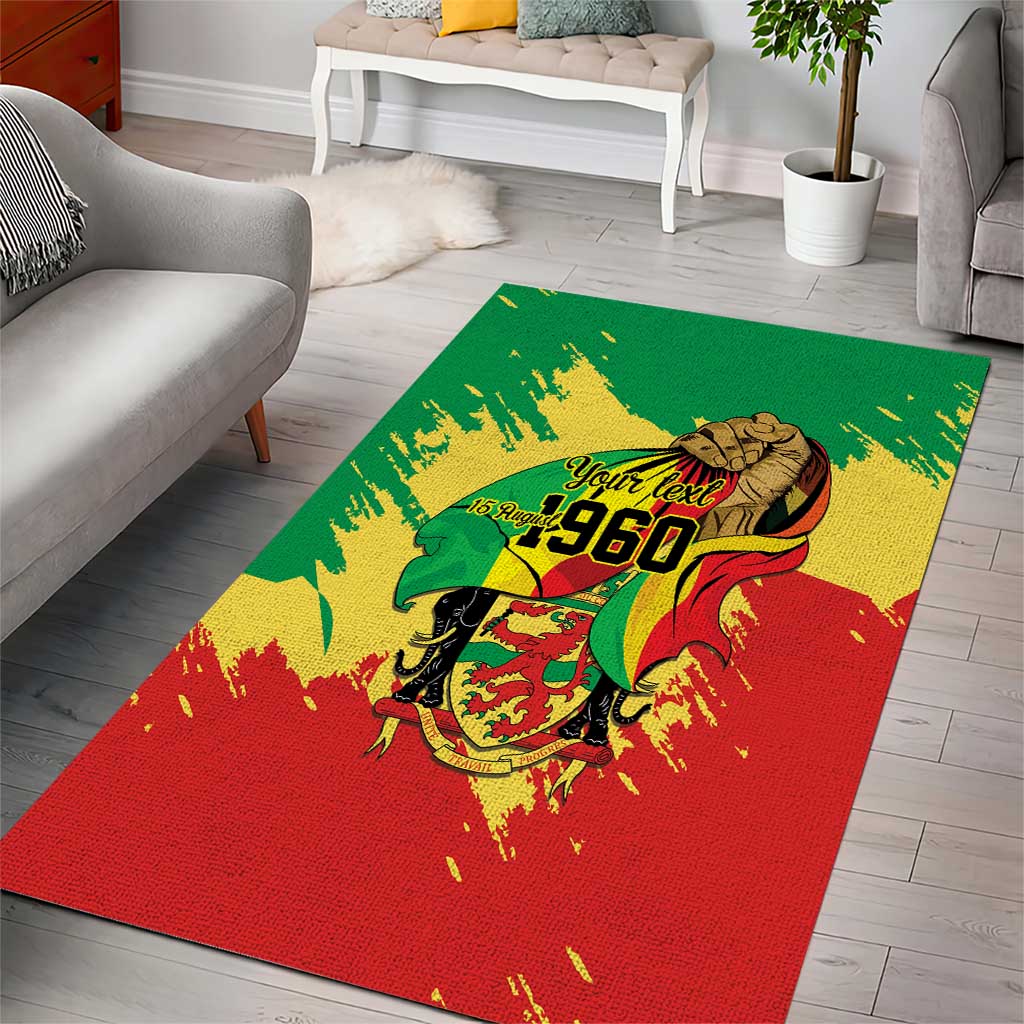 Republic of The Congo Independence Day Personalized Area Rug Congo-Brazzaville Since 1960 - Wonder Print Shop