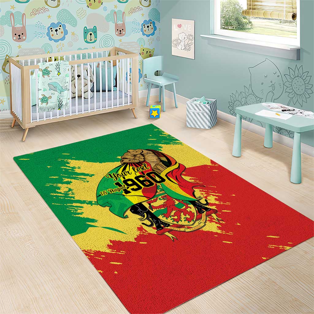 Republic of The Congo Independence Day Personalized Area Rug Congo-Brazzaville Since 1960 - Wonder Print Shop