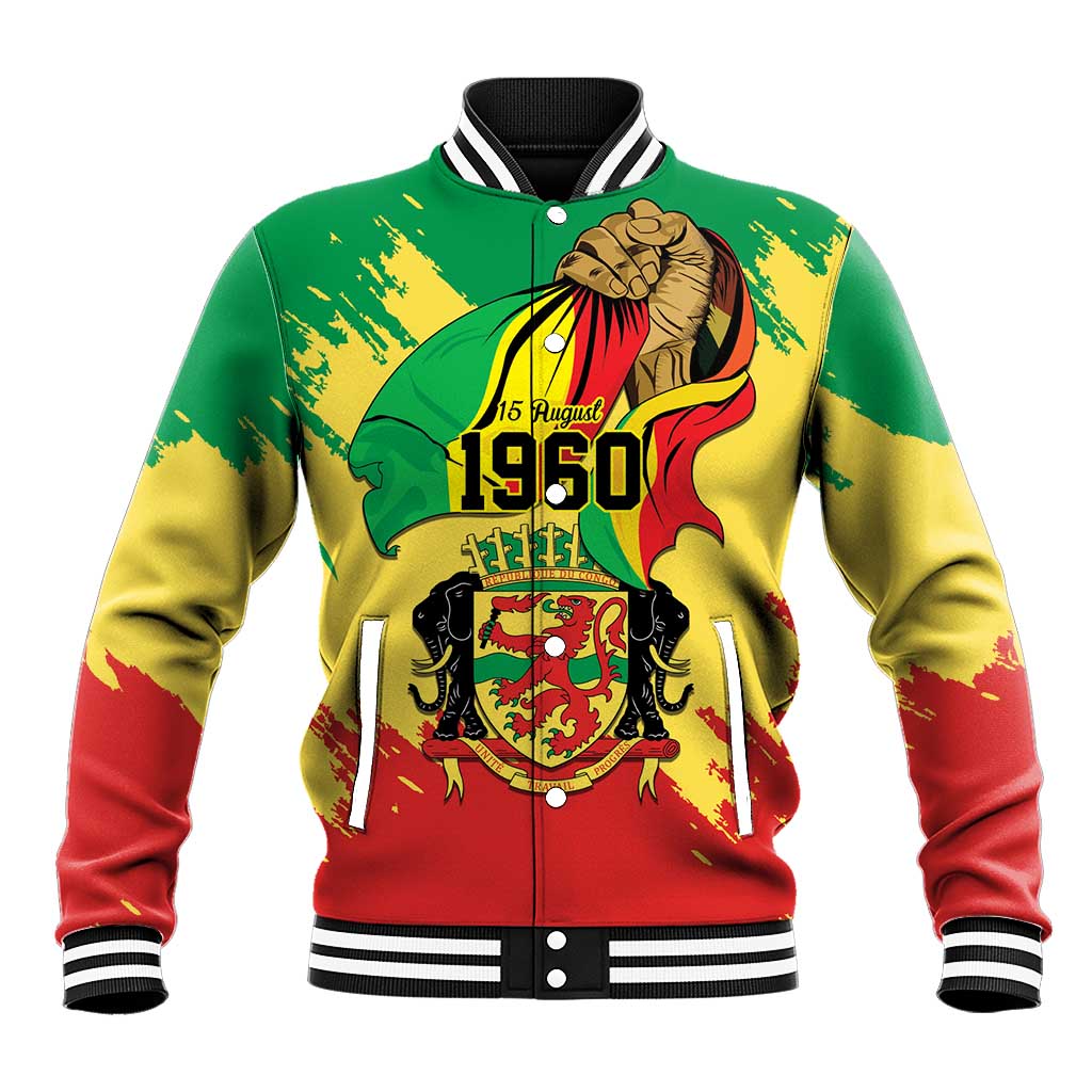 Republic of The Congo Independence Day Personalized Baseball Jacket Congo-Brazzaville Since 1960 - Wonder Print Shop