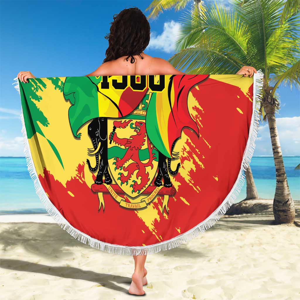 Republic of The Congo Independence Day Personalized Beach Blanket Congo-Brazzaville Since 1960 - Wonder Print Shop