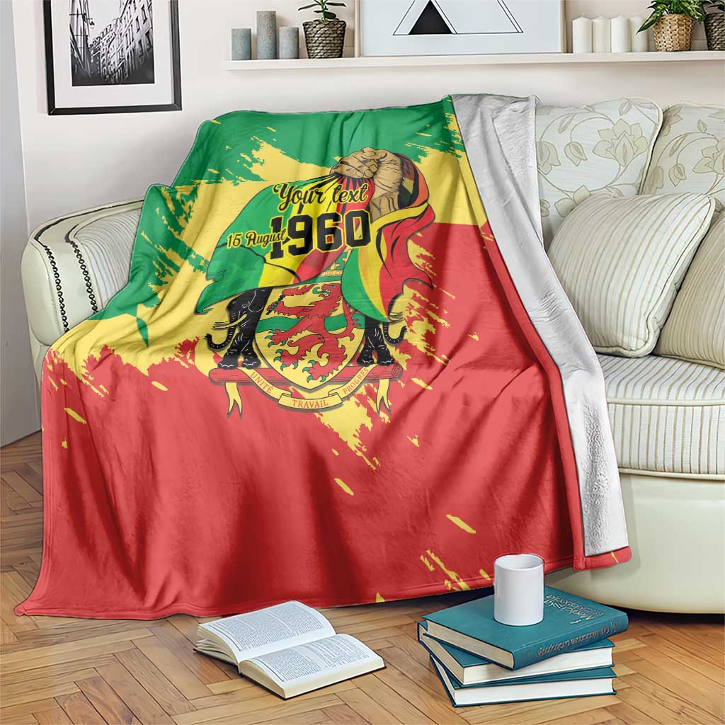 Republic of The Congo Independence Day Personalized Blanket Congo-Brazzaville Since 1960 - Wonder Print Shop