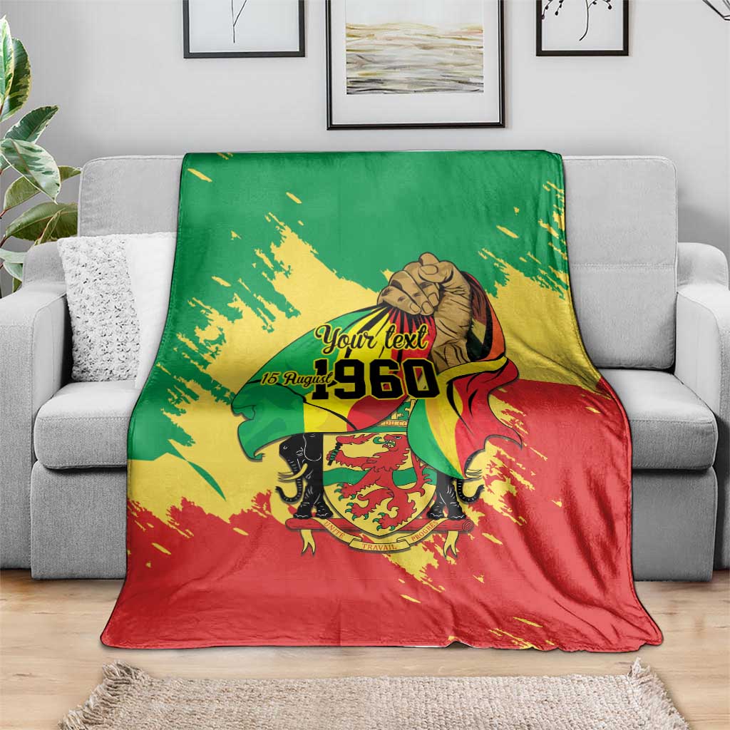 Republic of The Congo Independence Day Personalized Blanket Congo-Brazzaville Since 1960 - Wonder Print Shop