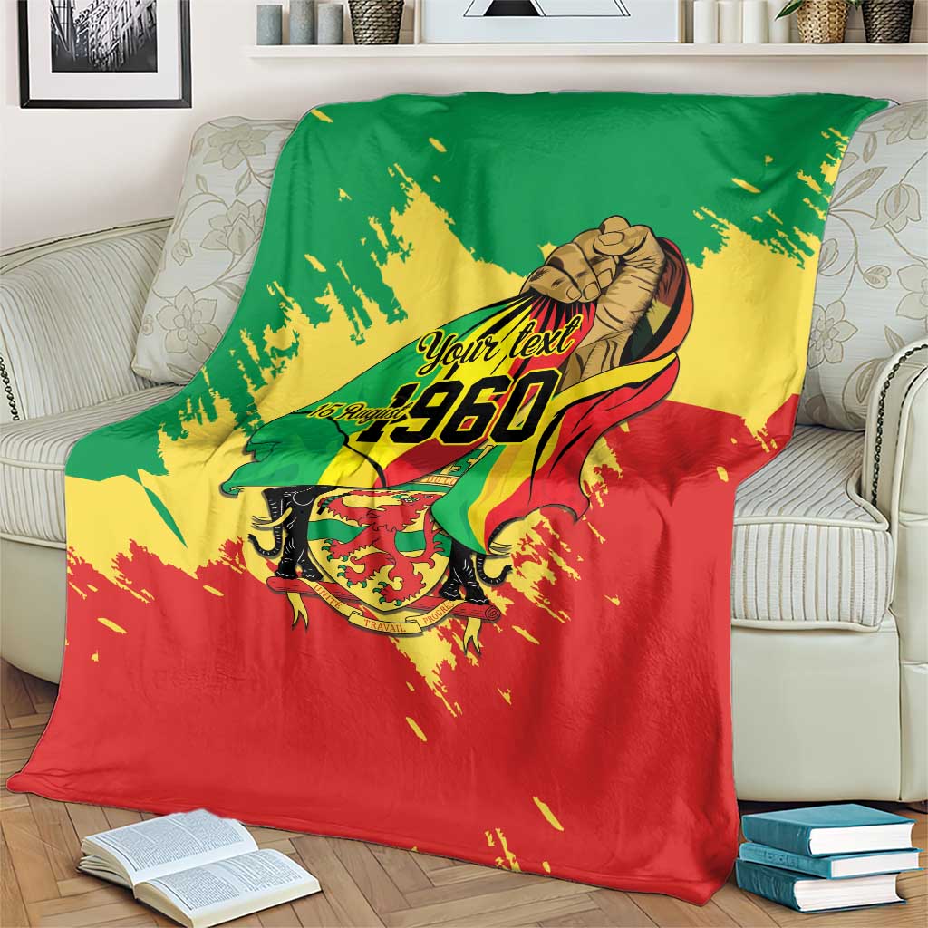 Republic of The Congo Independence Day Personalized Blanket Congo-Brazzaville Since 1960 - Wonder Print Shop
