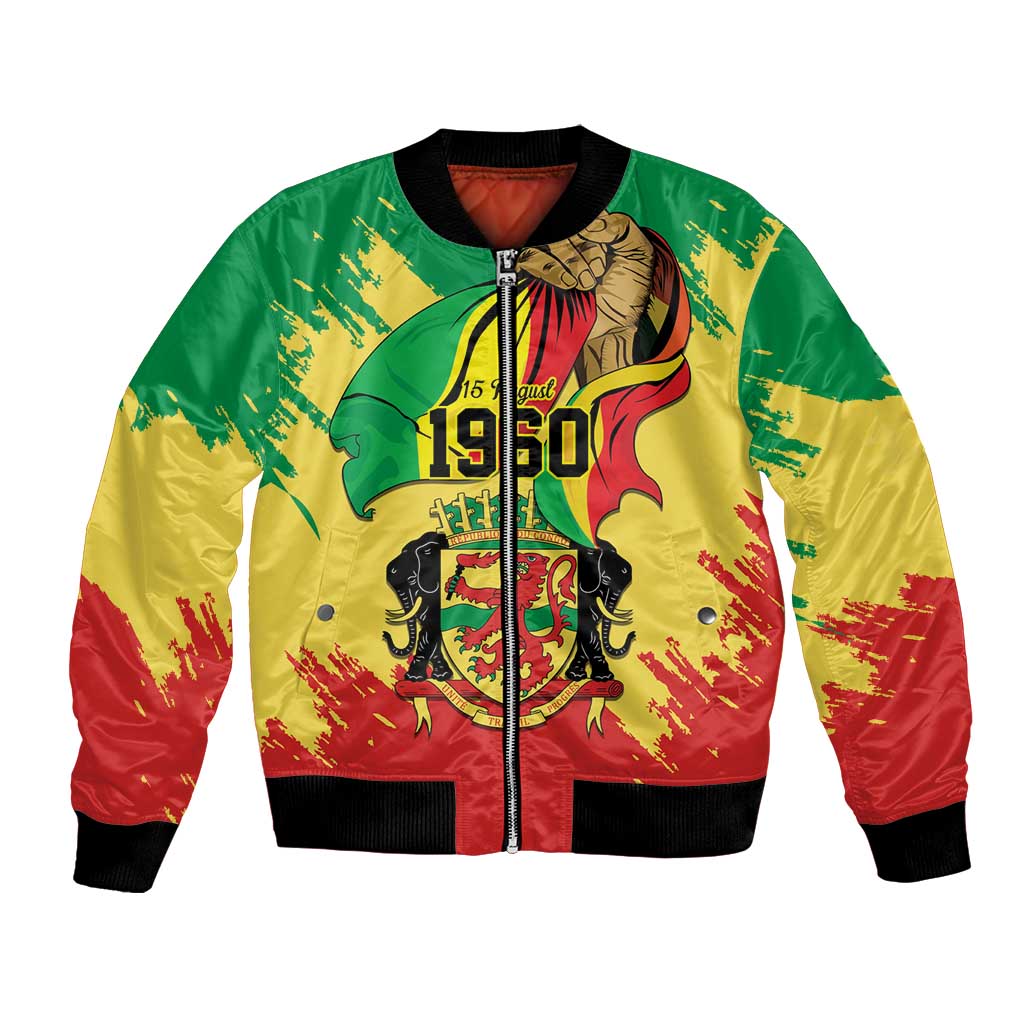 Republic of The Congo Independence Day Personalized Bomber Jacket Congo-Brazzaville Since 1960 - Wonder Print Shop
