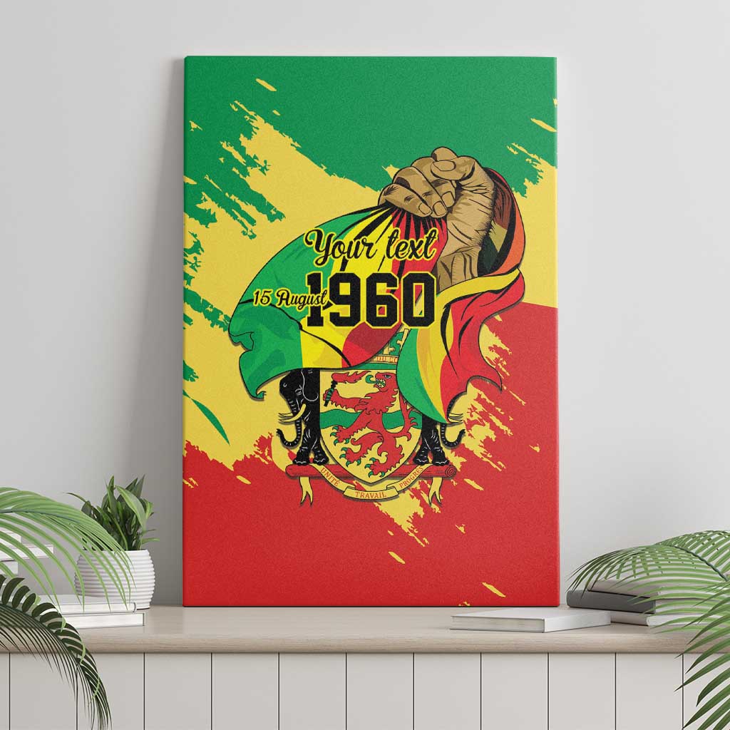 Republic of The Congo Independence Day Personalized Canvas Wall Art Congo-Brazzaville Since 1960 - Wonder Print Shop