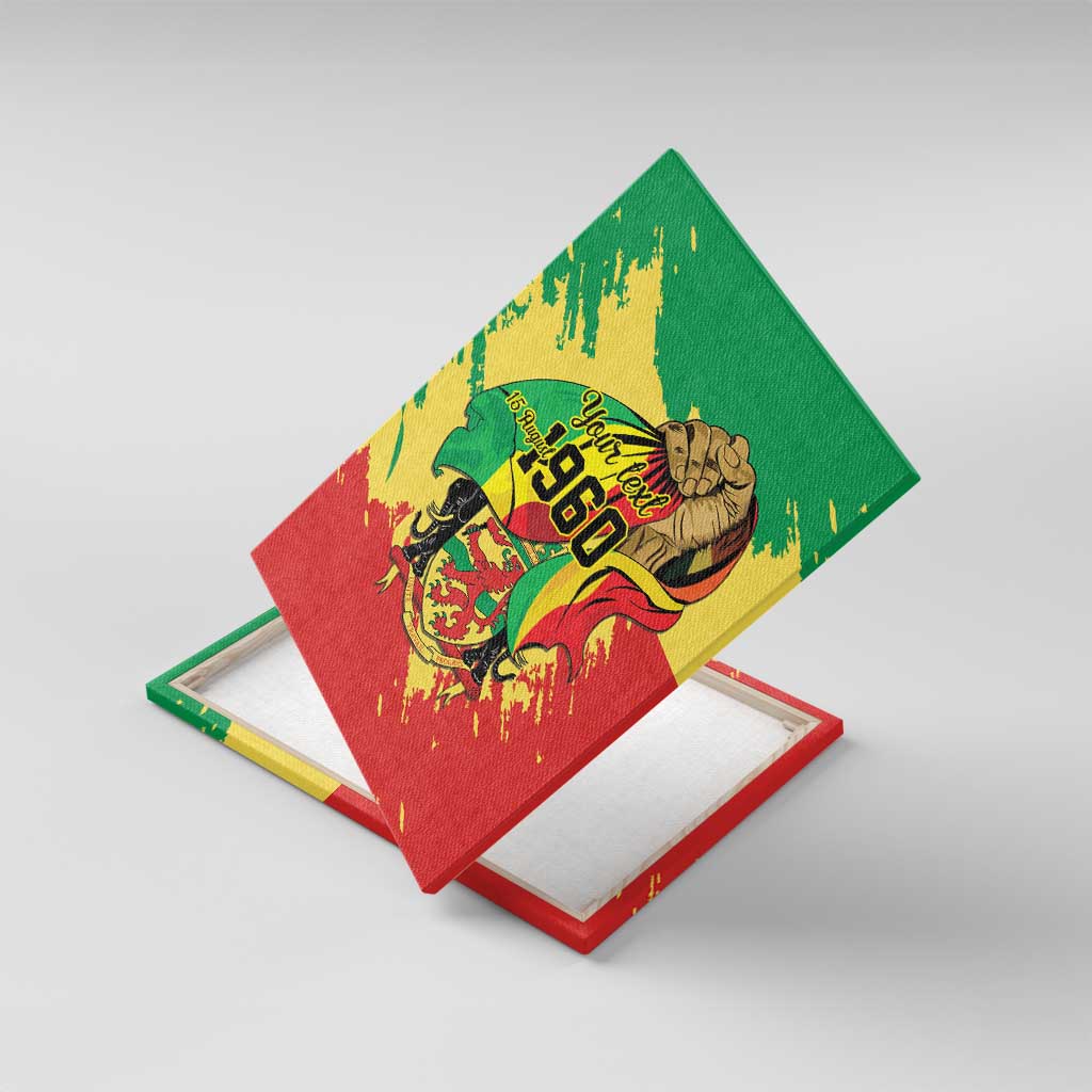 Republic of The Congo Independence Day Personalized Canvas Wall Art Congo-Brazzaville Since 1960 - Wonder Print Shop