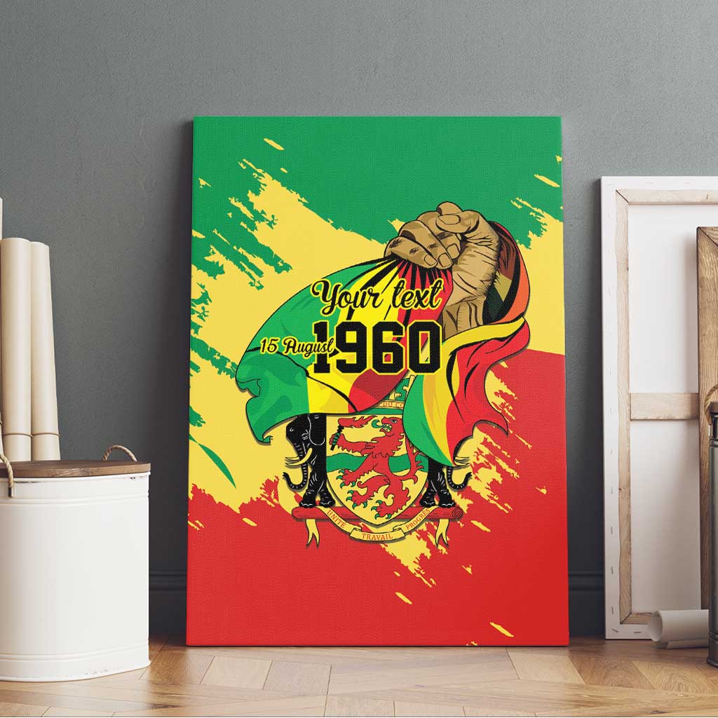 Republic of The Congo Independence Day Personalized Canvas Wall Art Congo-Brazzaville Since 1960 - Wonder Print Shop