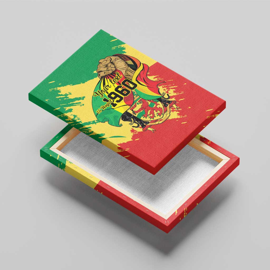 Republic of The Congo Independence Day Personalized Canvas Wall Art Congo-Brazzaville Since 1960 - Wonder Print Shop