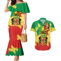 Republic of The Congo Independence Day Personalized Couples Matching Mermaid Dress and Hawaiian Shirt Congo-Brazzaville Since 1960 - Wonder Print Shop