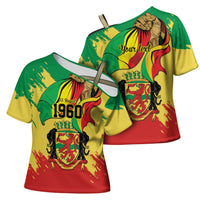 Republic of The Congo Independence Day Personalized Cross Shoulder Shirt Congo-Brazzaville Since 1960