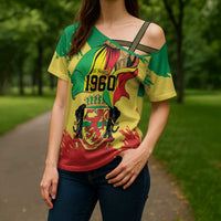 Republic of The Congo Independence Day Personalized Cross Shoulder Shirt Congo-Brazzaville Since 1960