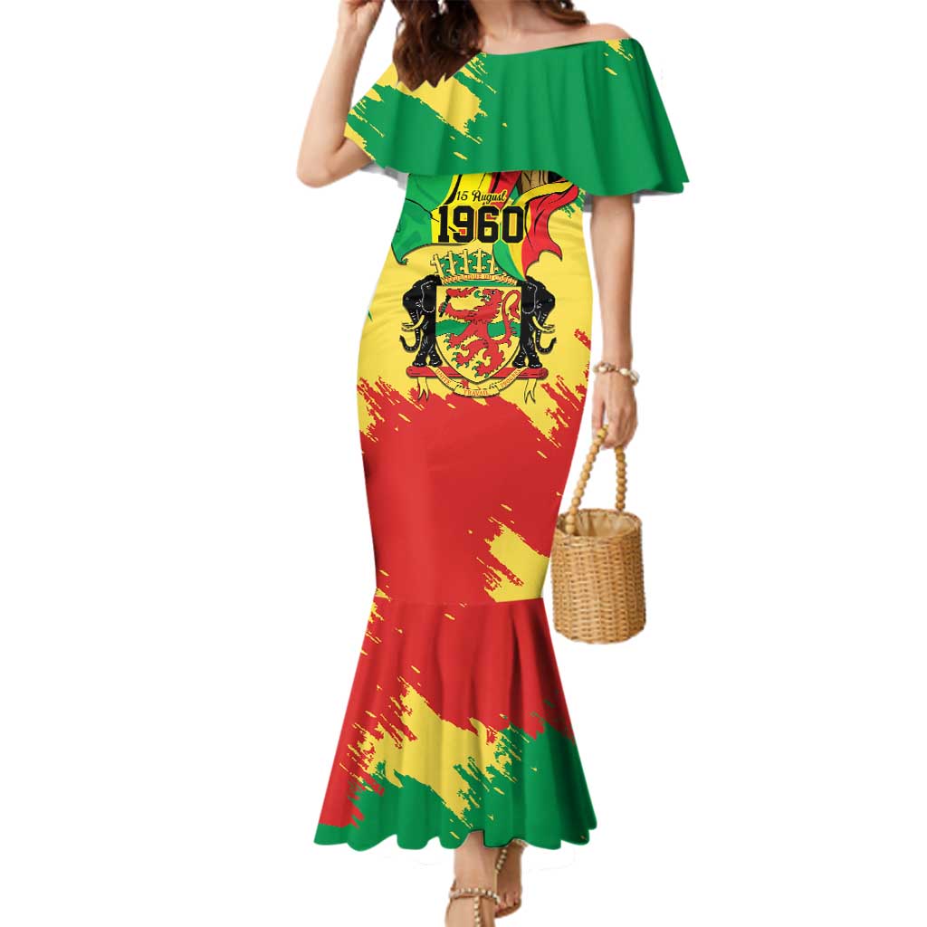 Republic of The Congo Independence Day Personalized Family Matching Mermaid Dress and Hawaiian Shirt Congo-Brazzaville Since 1960 - Wonder Print Shop