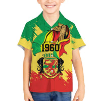 Republic of The Congo Independence Day Personalized Family Matching Off The Shoulder Long Sleeve Dress and Hawaiian Shirt Congo-Brazzaville Since 1960 - Wonder Print Shop