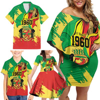 Republic of The Congo Independence Day Personalized Family Matching Off Shoulder Short Dress and Hawaiian Shirt Congo-Brazzaville Since 1960 - Wonder Print Shop