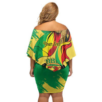 Republic of The Congo Independence Day Personalized Family Matching Off Shoulder Short Dress and Hawaiian Shirt Congo-Brazzaville Since 1960 - Wonder Print Shop