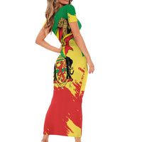 Republic of The Congo Independence Day Personalized Family Matching Short Sleeve Bodycon Dress and Hawaiian Shirt Congo-Brazzaville Since 1960 - Wonder Print Shop
