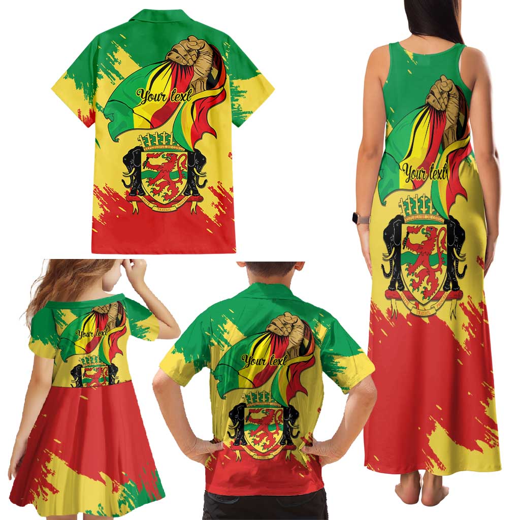 Republic of The Congo Independence Day Personalized Family Matching Tank Maxi Dress and Hawaiian Shirt Congo-Brazzaville Since 1960 - Wonder Print Shop