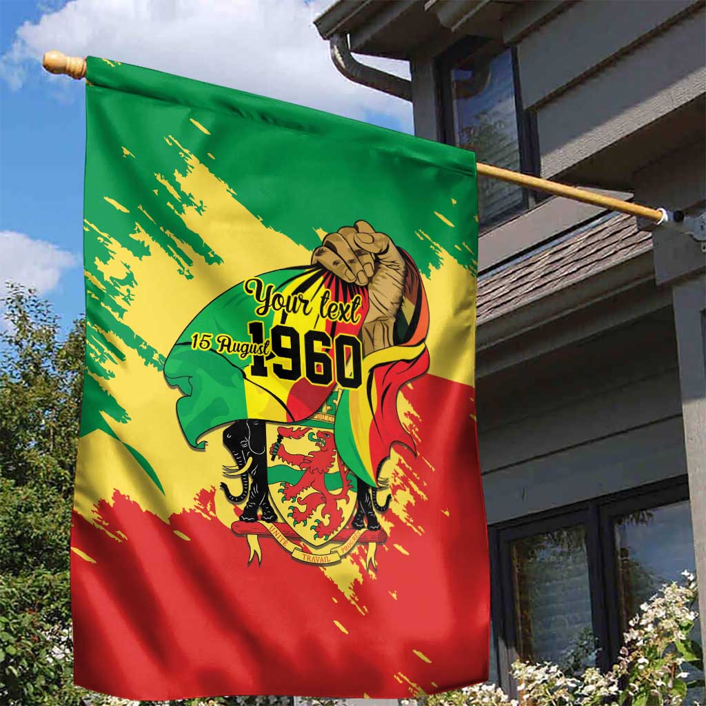 Republic of The Congo Independence Day Personalized Garden Flag Congo-Brazzaville Since 1960 - Wonder Print Shop
