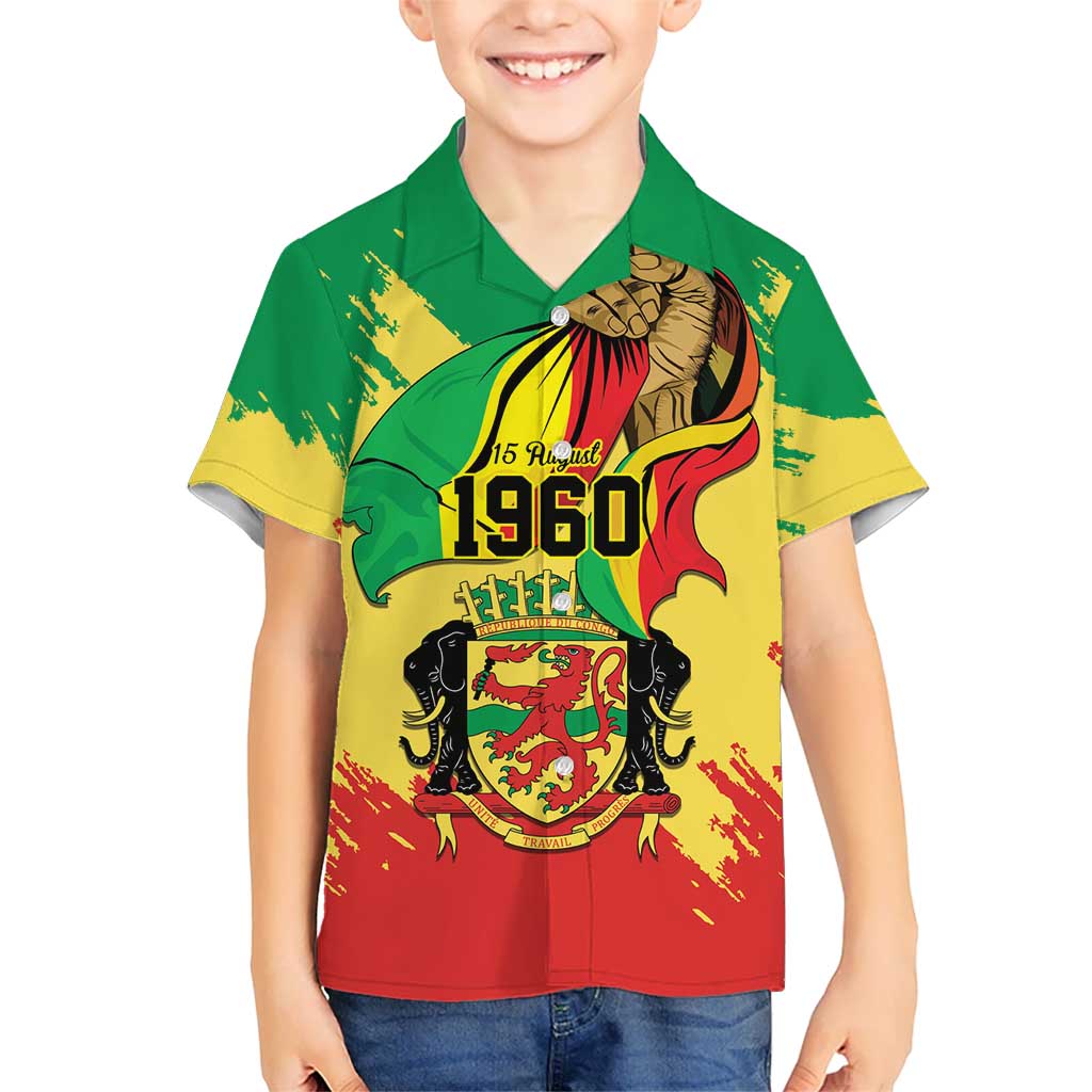 Republic of The Congo Independence Day Personalized Hawaiian Shirt Congo-Brazzaville Since 1960 - Wonder Print Shop