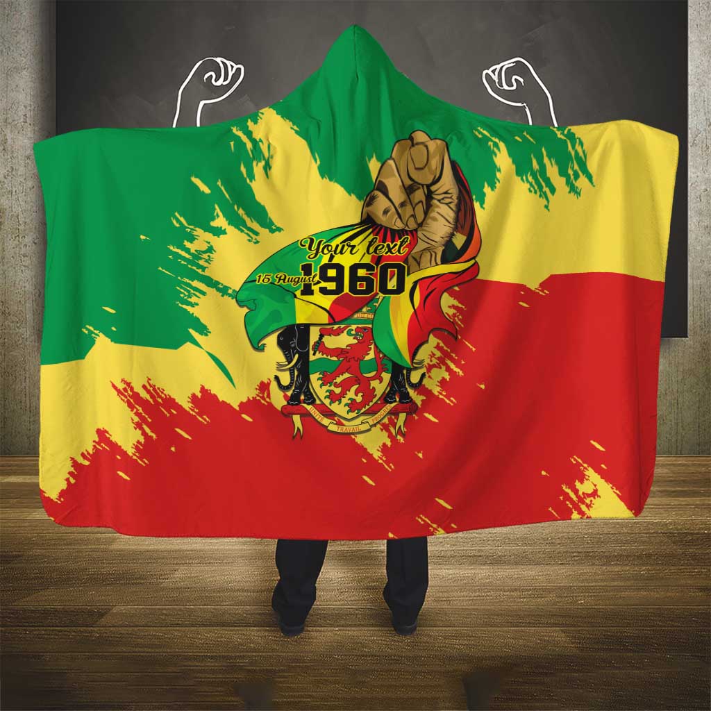 Republic of The Congo Independence Day Personalized Hooded Blanket Congo-Brazzaville Since 1960 - Wonder Print Shop