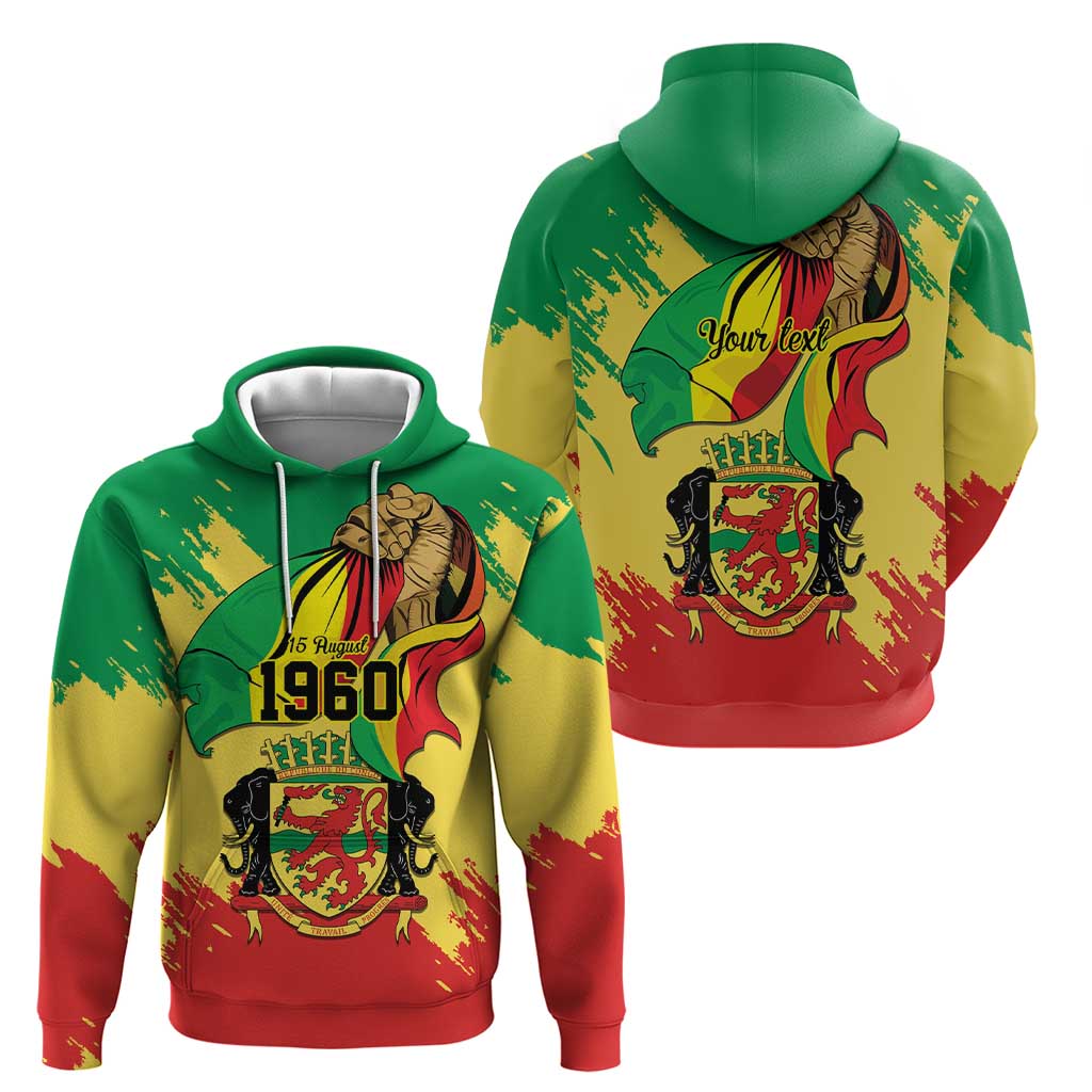 Republic of The Congo Independence Day Personalized Hoodie Congo-Brazzaville Since 1960 - Wonder Print Shop