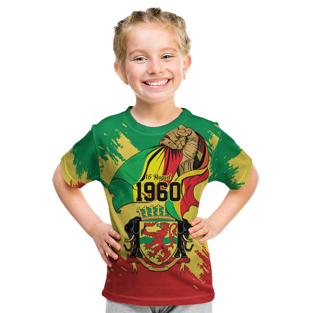 Republic of The Congo Independence Day Personalized Kid T Shirt Congo-Brazzaville Since 1960 - Wonder Print Shop