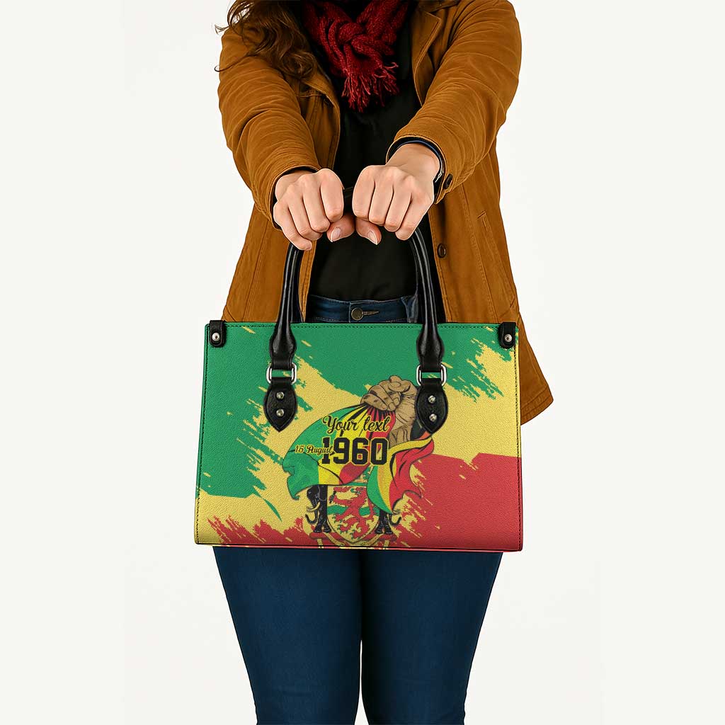Republic of The Congo Independence Day Personalized Leather Bag Congo-Brazzaville Since 1960