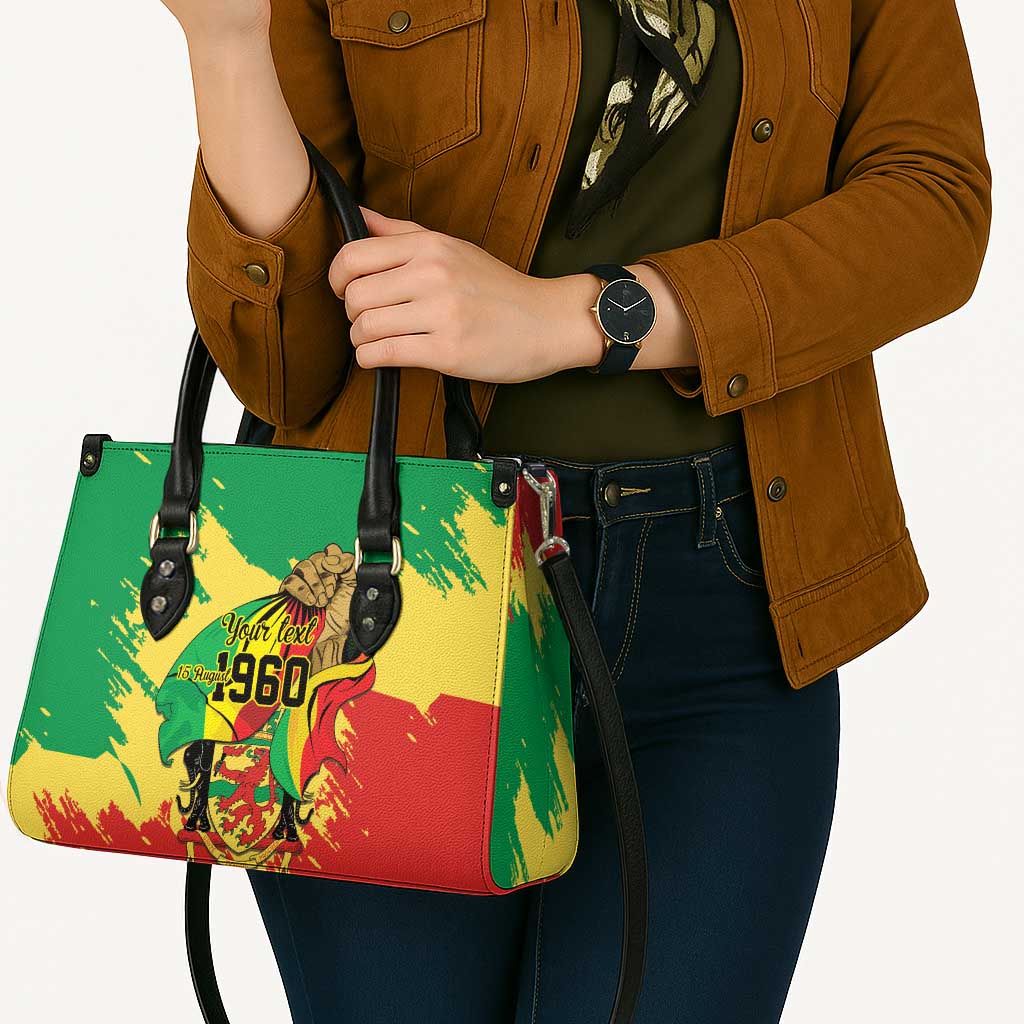 Republic of The Congo Independence Day Personalized Leather Bag Congo-Brazzaville Since 1960