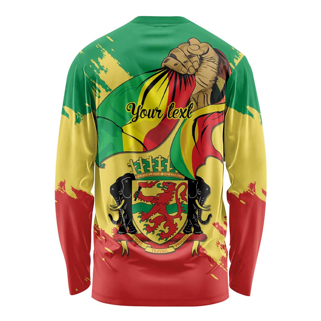 Republic of The Congo Independence Day Personalized Long Sleeve Shirt Congo-Brazzaville Since 1960 - Wonder Print Shop