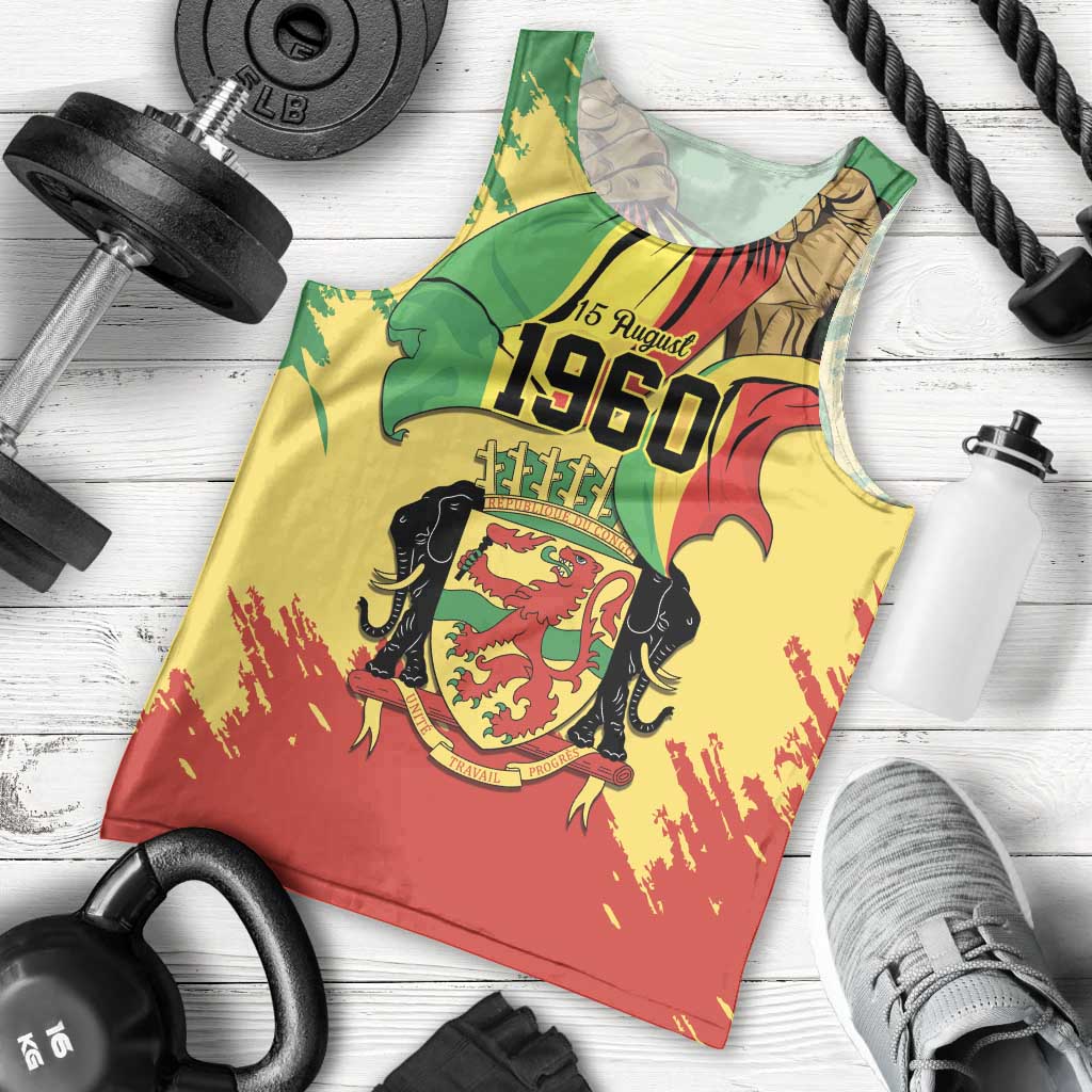 Republic of The Congo Independence Day Personalized Men Tank Top Congo-Brazzaville Since 1960 - Wonder Print Shop