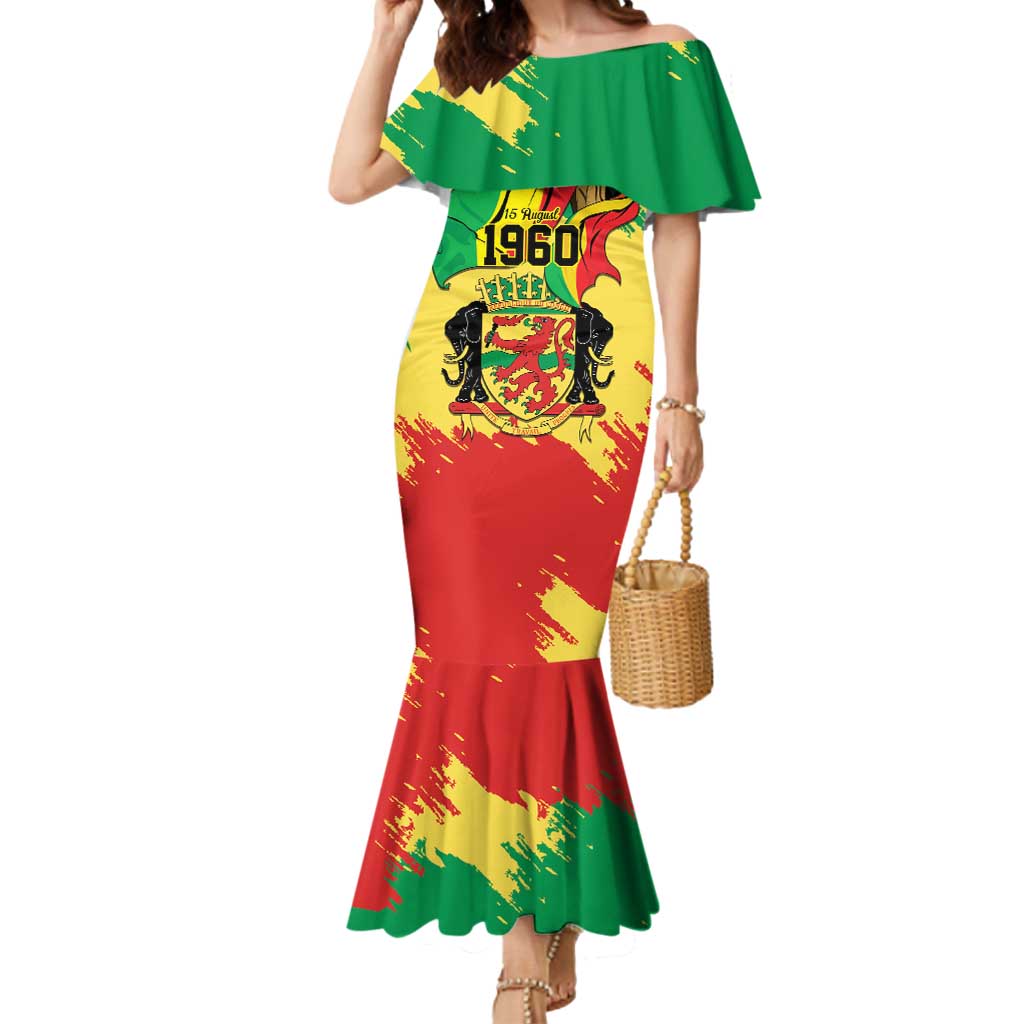Republic of The Congo Independence Day Personalized Mermaid Dress Congo-Brazzaville Since 1960 - Wonder Print Shop