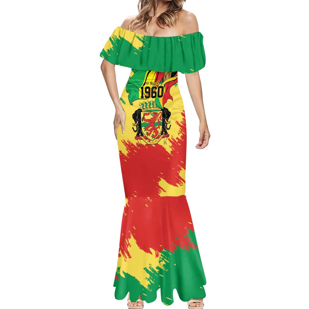 Republic of The Congo Independence Day Personalized Mermaid Dress Congo-Brazzaville Since 1960 - Wonder Print Shop