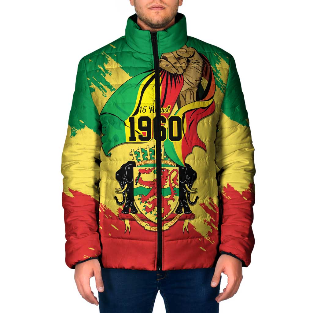 Republic of The Congo Independence Day Personalized Padded Jacket Congo-Brazzaville Since 1960