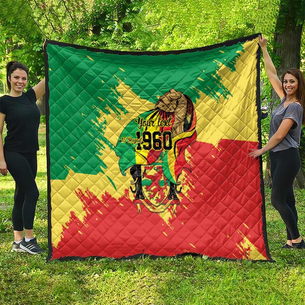 Republic of The Congo Independence Day Personalized Quilt Congo-Brazzaville Since 1960 - Wonder Print Shop