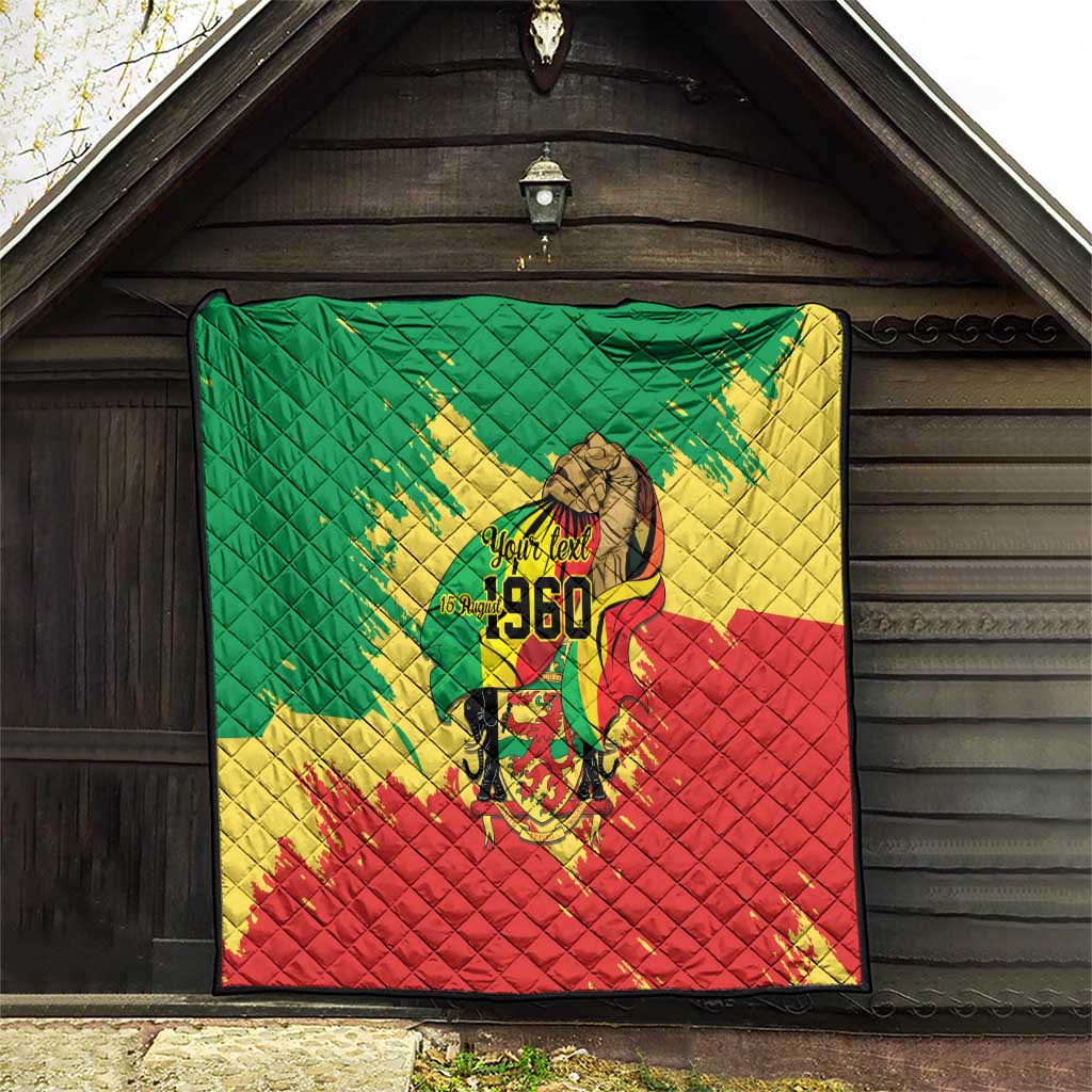 Republic of The Congo Independence Day Personalized Quilt Congo-Brazzaville Since 1960 - Wonder Print Shop