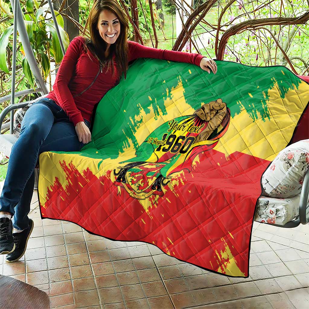 Republic of The Congo Independence Day Personalized Quilt Congo-Brazzaville Since 1960 - Wonder Print Shop