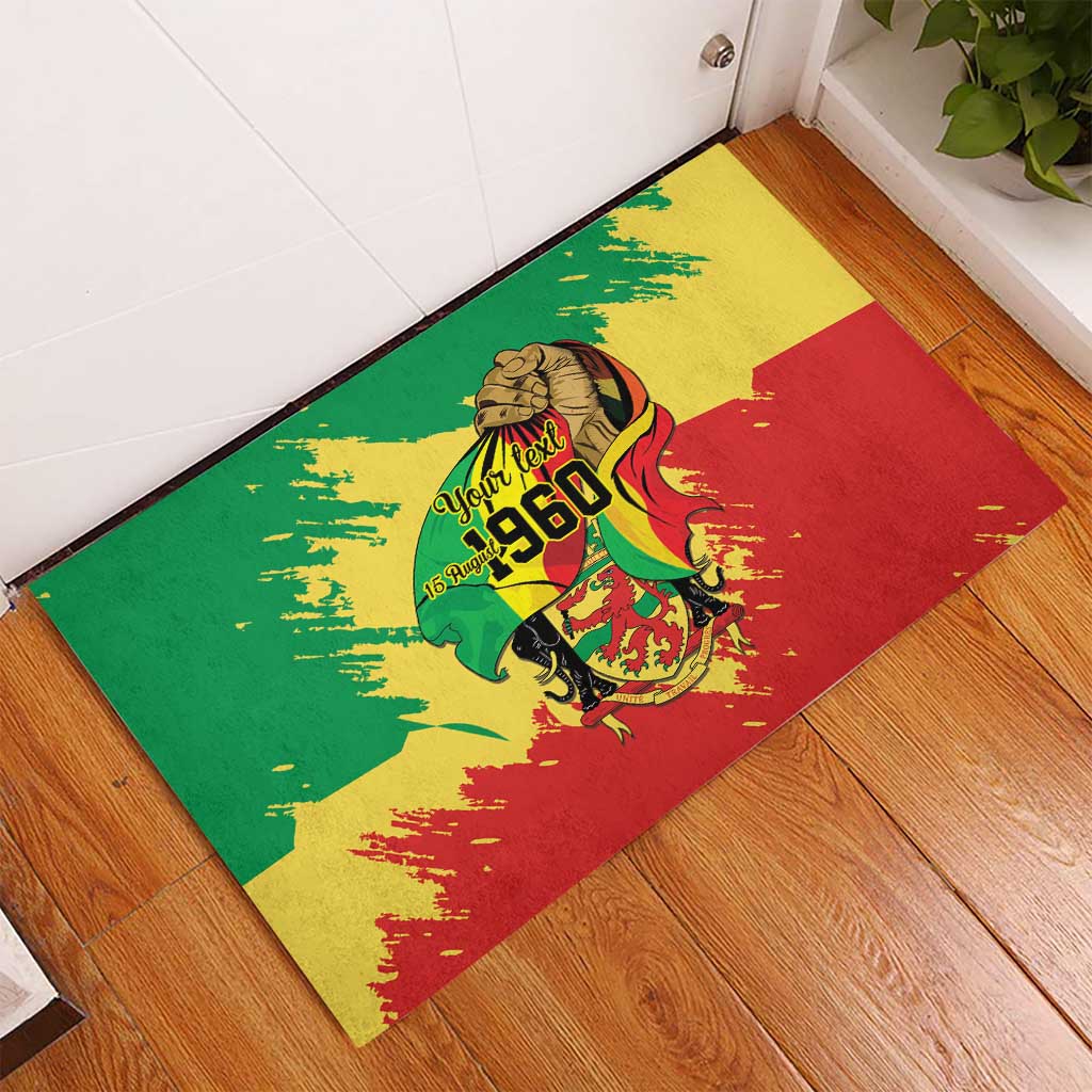 Republic of The Congo Independence Day Personalized Rubber Doormat Congo-Brazzaville Since 1960 - Wonder Print Shop