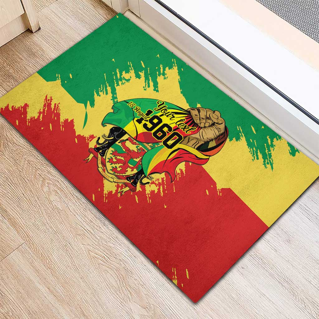 Republic of The Congo Independence Day Personalized Rubber Doormat Congo-Brazzaville Since 1960 - Wonder Print Shop