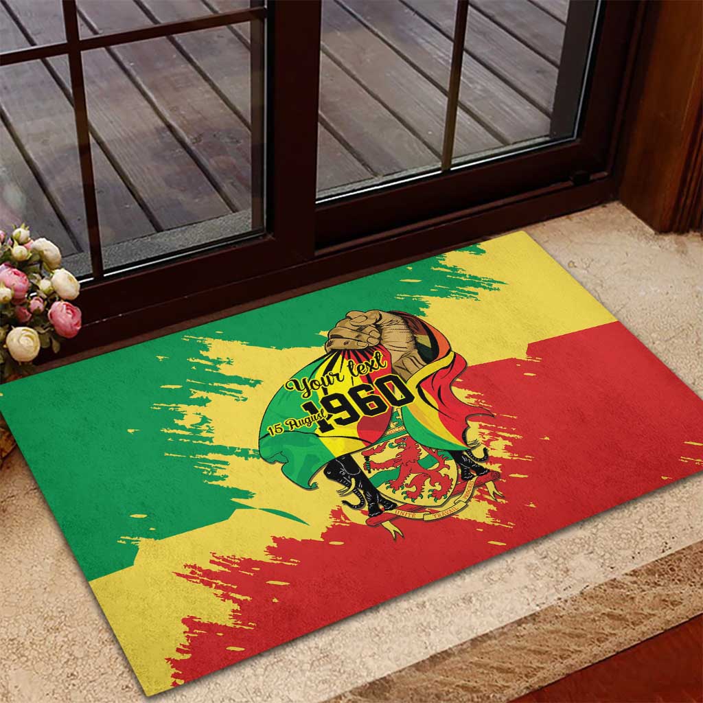 Republic of The Congo Independence Day Personalized Rubber Doormat Congo-Brazzaville Since 1960 - Wonder Print Shop