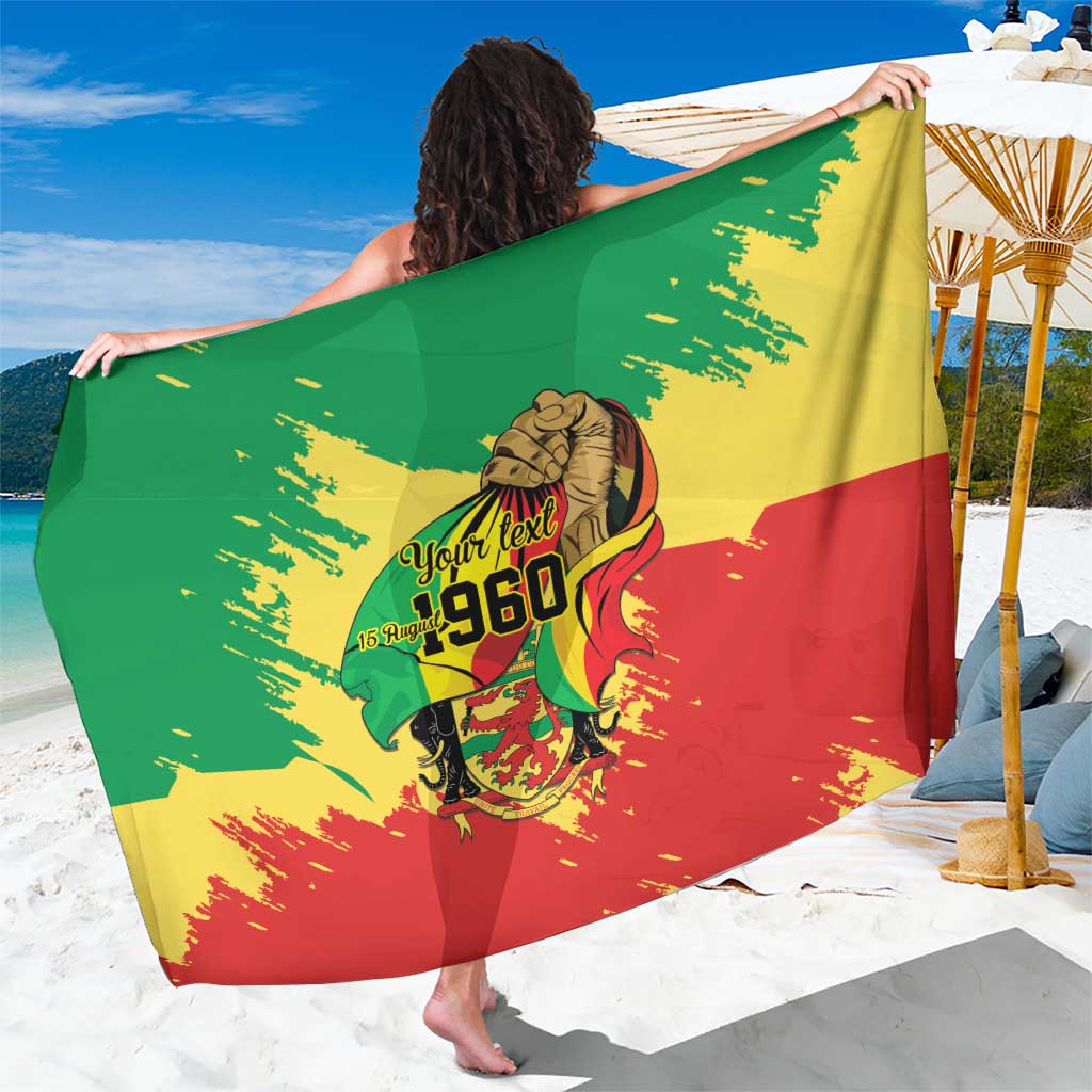 Republic of The Congo Independence Day Personalized Sarong Congo-Brazzaville Since 1960 - Wonder Print Shop