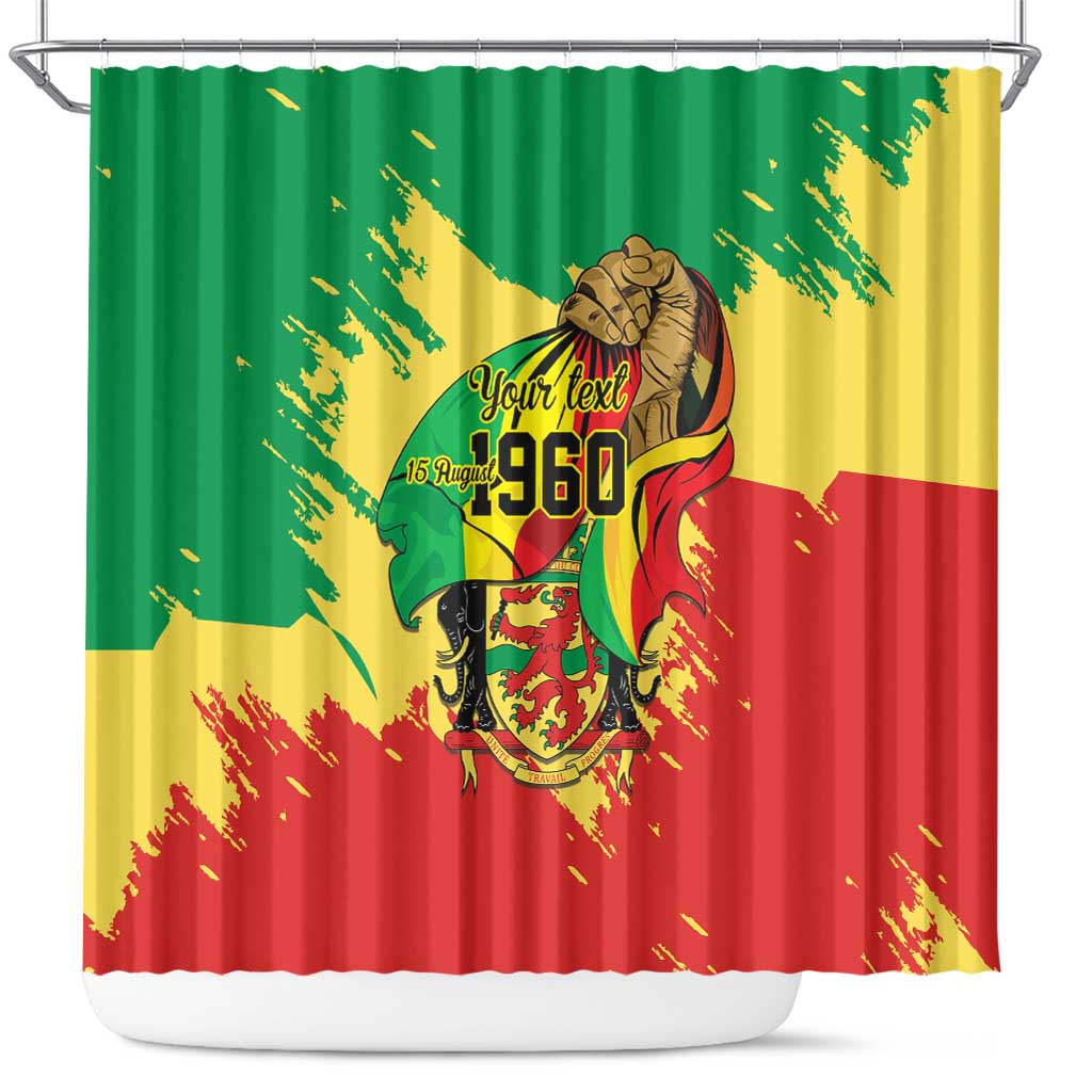 Republic of The Congo Independence Day Personalized Shower Curtain Congo-Brazzaville Since 1960 - Wonder Print Shop