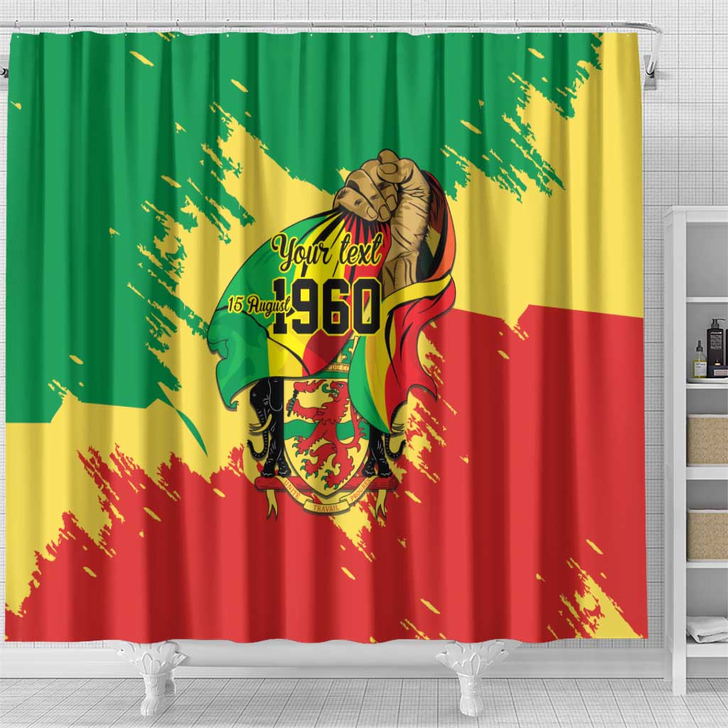Republic of The Congo Independence Day Personalized Shower Curtain Congo-Brazzaville Since 1960 - Wonder Print Shop