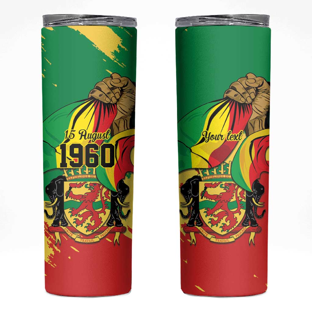 Republic of The Congo Independence Day Personalized Skinny Tumbler Congo-Brazzaville Since 1960 - Wonder Print Shop