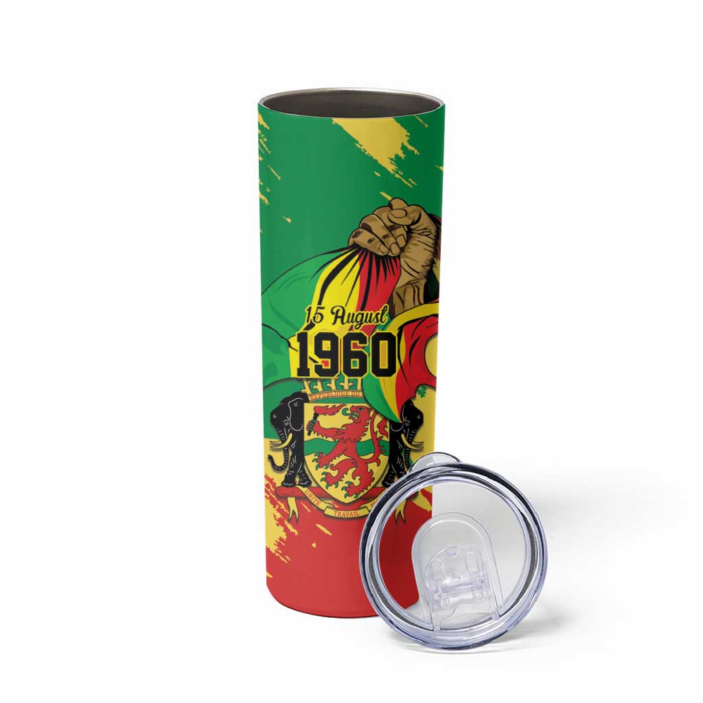 Republic of The Congo Independence Day Personalized Skinny Tumbler Congo-Brazzaville Since 1960 - Wonder Print Shop