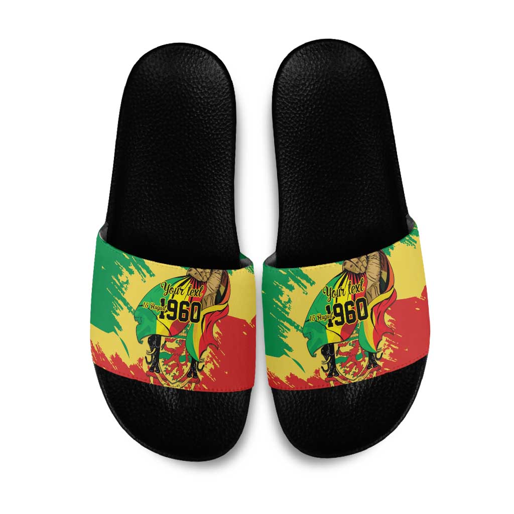 Republic of The Congo Independence Day Personalized Slide Sandals Congo-Brazzaville Since 1960