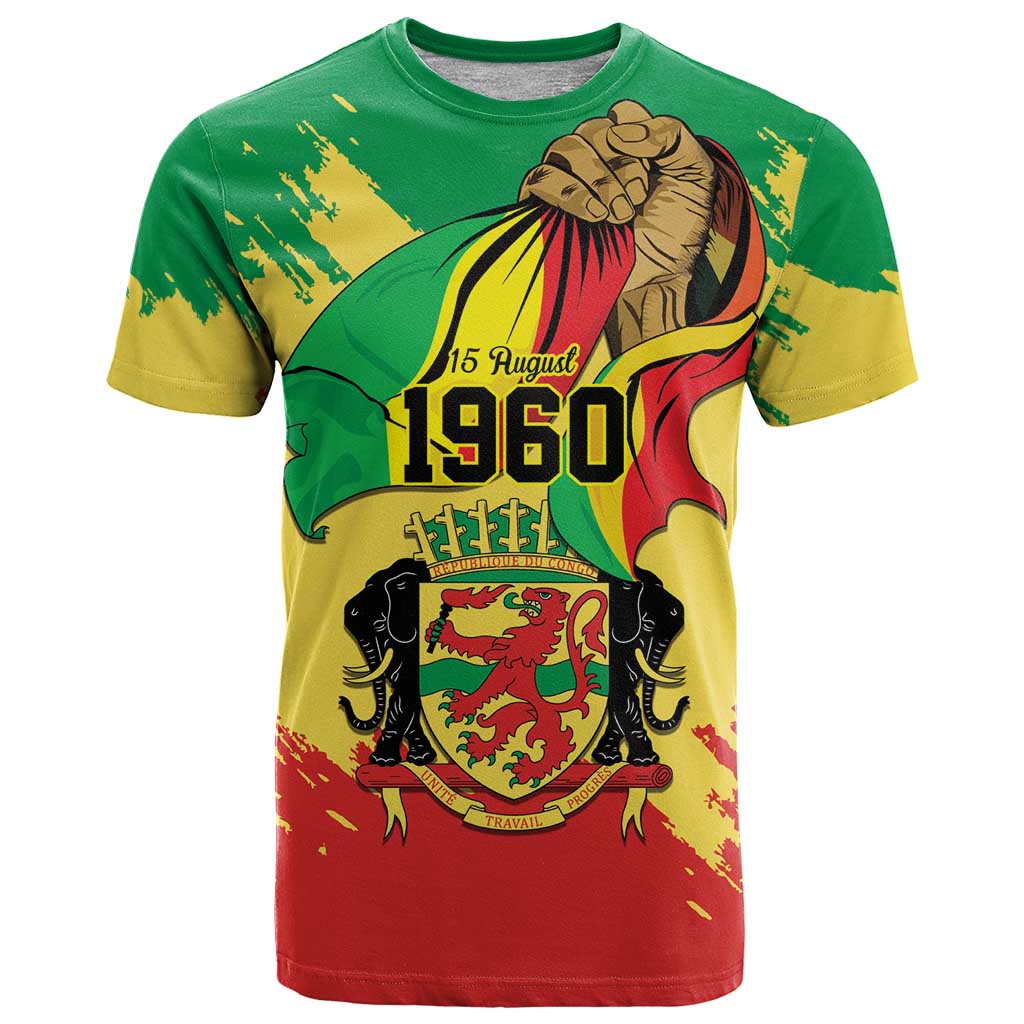 Republic of The Congo Independence Day Personalized T Shirt Congo-Brazzaville Since 1960 - Wonder Print Shop