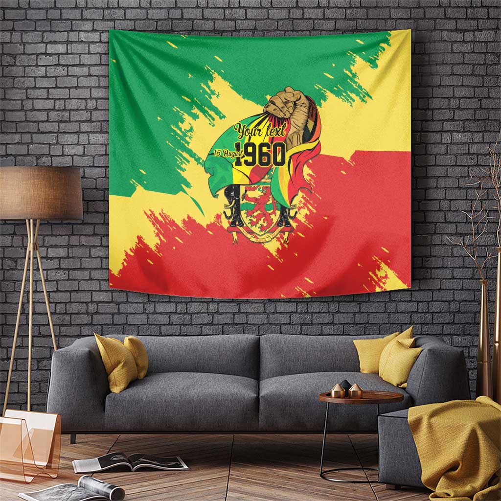 Republic of The Congo Independence Day Personalized Tapestry Congo-Brazzaville Since 1960 - Wonder Print Shop